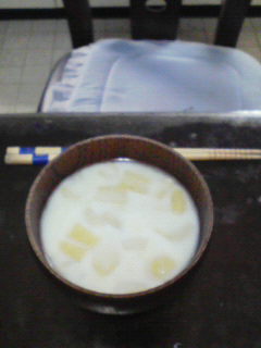 味噌汁に牛乳